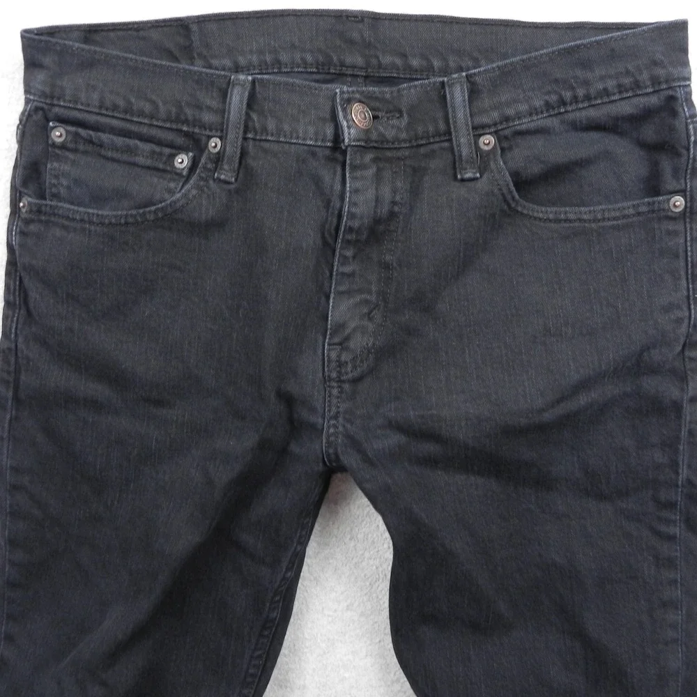 Levi's 511 Jeans Mens 33x30 Slim Fit Black Denim Pants Stretch Everyday Casual